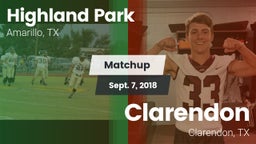 Matchup: Highland Park High vs. Clarendon  2018