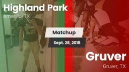 Matchup: Highland Park High vs. Gruver  2018
