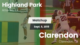 Matchup: Highland Park High vs. Clarendon  2019