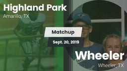 Matchup: Highland Park High vs. Wheeler  2019