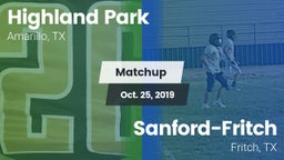 Matchup: Highland Park High vs. Sanford-Fritch  2019