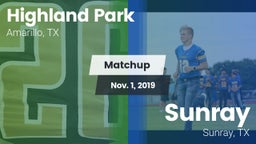 Matchup: Highland Park High vs. Sunray  2019