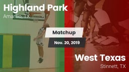 Matchup: Highland Park High vs. West Texas  2019