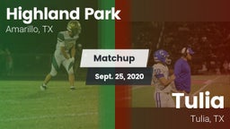 Matchup: Highland Park High vs. Tulia  2020
