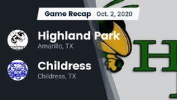 Recap: Highland Park  vs. Childress  2020