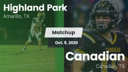 Matchup: Highland Park High vs. Canadian  2020