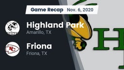Recap: Highland Park  vs. Friona  2020