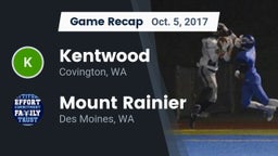 Recap: Kentwood  vs. Mount Rainier  2017