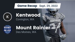 Recap: Kentwood  vs. Mount Rainier  2022