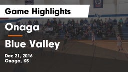 Onaga  vs Blue Valley  Game Highlights - Dec 21, 2016