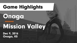 Onaga  vs Mission Valley  Game Highlights - Dec 9, 2016