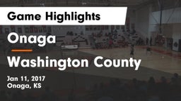 Onaga  vs Washington County  Game Highlights - Jan 11, 2017