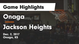 Onaga  vs Jackson Heights  Game Highlights - Dec. 2, 2017