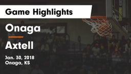 Onaga  vs Axtell Game Highlights - Jan. 30, 2018