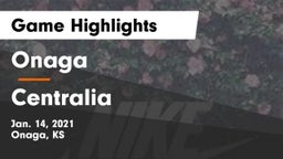 Onaga  vs Centralia  Game Highlights - Jan. 14, 2021