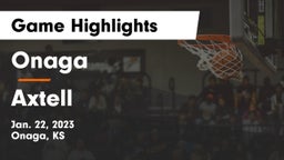 Onaga  vs Axtell  Game Highlights - Jan. 22, 2023