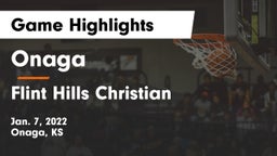 Onaga  vs Flint Hills Christian Game Highlights - Jan. 7, 2022