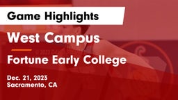 West Campus  vs Fortune Early College Game Highlights - Dec. 21, 2023