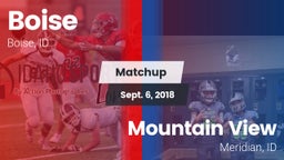 Matchup: Boise  vs. Mountain View  2018