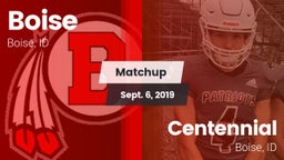 Matchup: Boise  vs. Centennial  2019