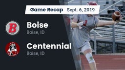 Recap: Boise  vs. Centennial  2019