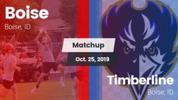 Matchup: Boise  vs. Timberline  2019