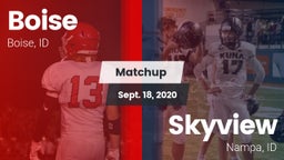 Matchup: Boise  vs. Skyview  2020