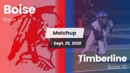 Matchup: Boise  vs. Timberline  2020