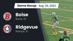 Recap: Boise  vs. Ridgevue  2022