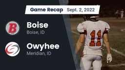 Recap: Boise  vs. Owyhee  2022