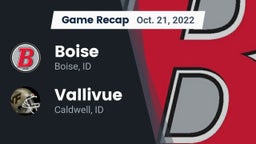 Recap: Boise  vs. Vallivue  2022