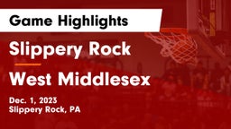 Slippery Rock  vs West Middlesex   Game Highlights - Dec. 1, 2023