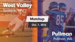 Matchup: West Valley High vs. Pullman  2016