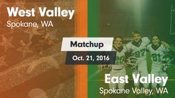 Matchup: West Valley High vs. East Valley  2016