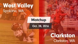Matchup: West Valley High vs. Clarkston  2016