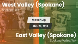 Matchup: West Valley High vs. East Valley  (Spokane) 2018