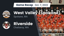 Recap: West Valley  (Spokane) vs. Riverside  2022