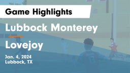 Lubbock Monterey  vs Lovejoy  Game Highlights - Jan. 4, 2024