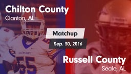 Matchup: Chilton County High vs. Russell County  2016