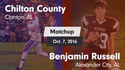 Matchup: Chilton County High vs. Benjamin Russell  2016