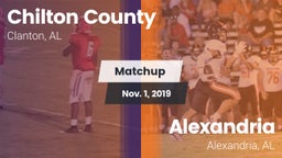 Matchup: Chilton County High vs. Alexandria  2019