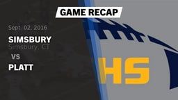 Recap: Simsbury  vs. Platt 2016