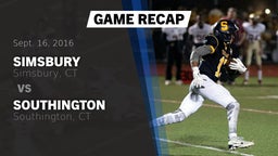 Recap: Simsbury  vs. Southington  2016