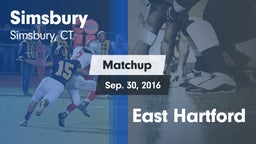 Matchup: Simsbury  vs. East Hartford 2016