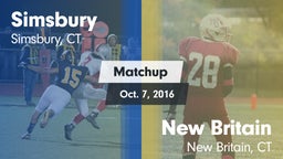 Matchup: Simsbury  vs. New Britain  2016