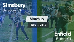 Matchup: Simsbury  vs. Enfield  2016