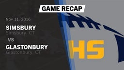 Recap: Simsbury  vs. Glastonbury  2016