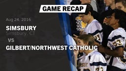Recap: Simsbury  vs. Gilbert/Northwest Catholic 2016