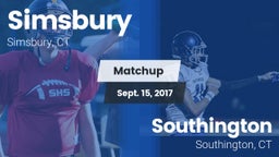 Matchup: Simsbury  vs. Southington  2017