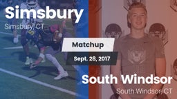 Matchup: Simsbury  vs. South Windsor  2017